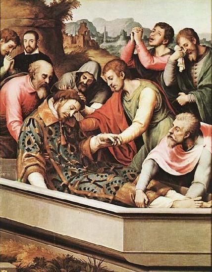 Juan de Juanes The Entombment of St Stephen Martyr France oil painting art